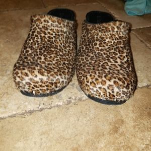 Bjorn leopard print clogs